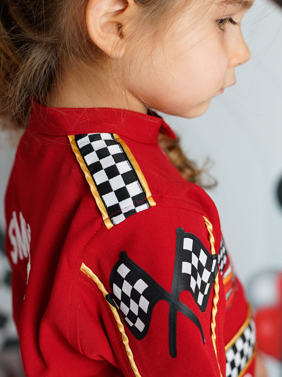 Kids Race Car Costume short sleeve with shorts