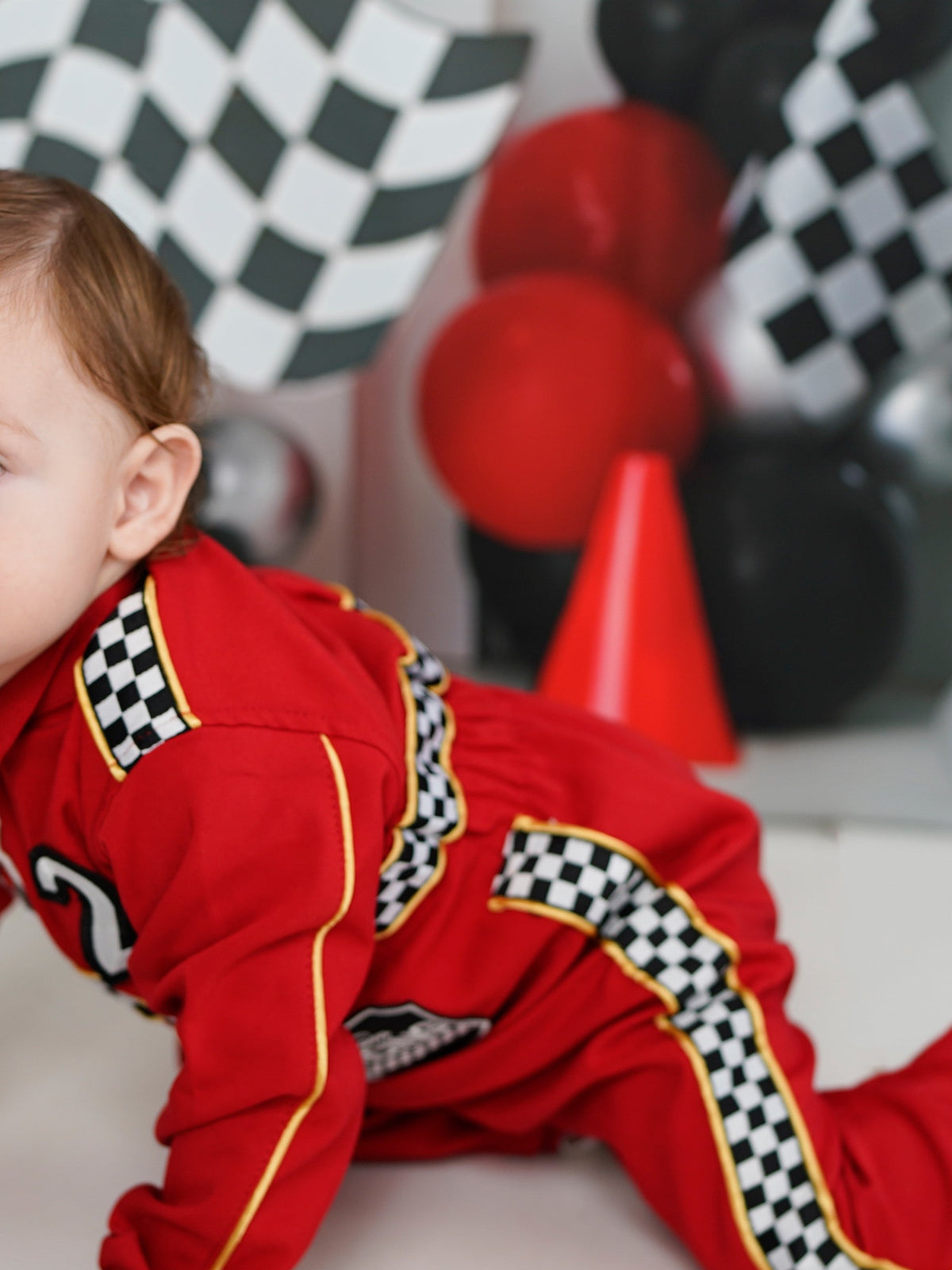 Baby boy racer personalized suit, hotwheels baby outfit