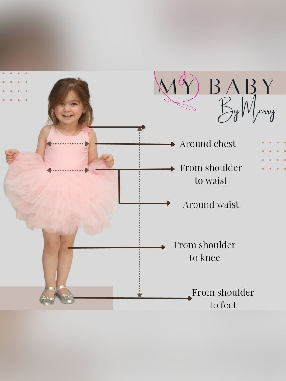 Rosy flower girl gown with lace