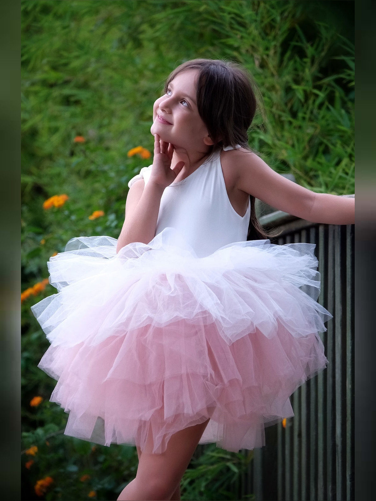 White Blush Leotard Ballerina Sleeveless Tutu