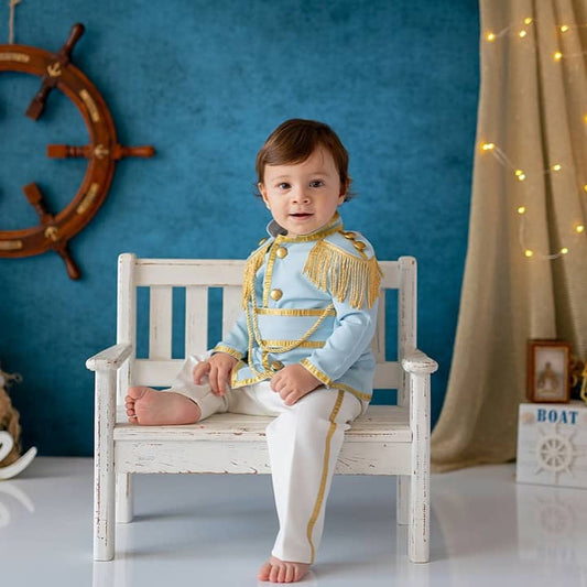 ROYAL ELEGANCE FOR YOUR LITTLE PRINCE】: Dress your baby boy in the epitome of sophistication with our Baby Boys Prince Suit. Crafted with meticulous attention to detail, this kids suit is perfect for special occasions, ensuring your little one stands out with style and grace. The high-quality fabric provides a soft and comfortable fit, making it ideal for all-day wear.