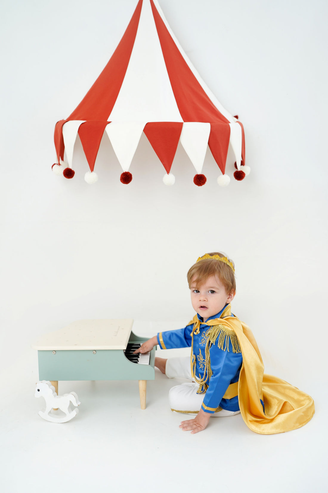 Royal Blue Baby Boys Prince Suit Baby Girl Dress for Special Occasion