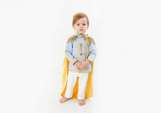 Baby Blue Baby Boys Prince Suit Baby Girl Dress