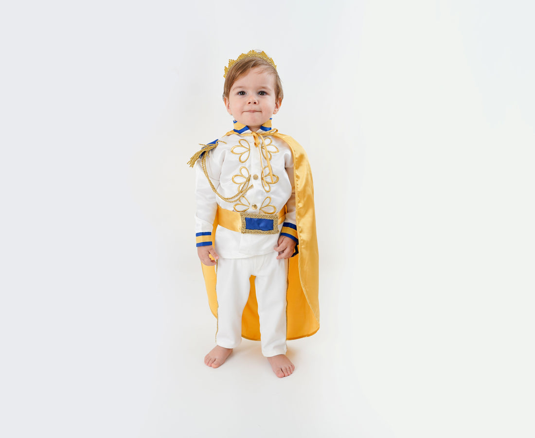 White Baby Boys Prince Royal Suit Baby Girl Dress for Special Occasion