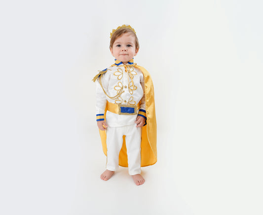 White Baby Boys Prince Royal Suit Baby Girl Dress