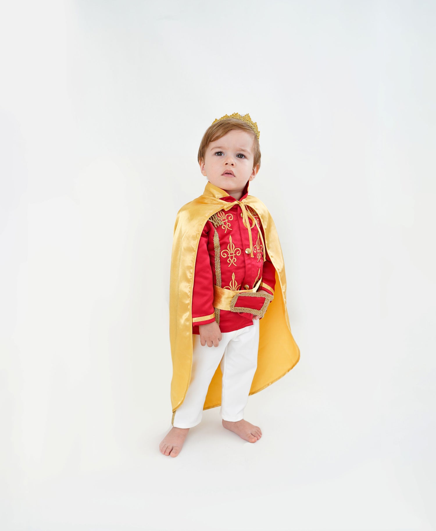 Red and White Baby Boys Prince Suit Baby Girl Dress