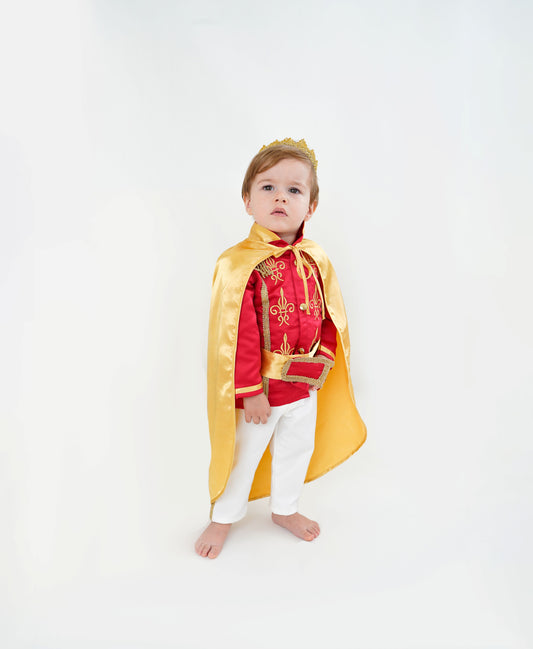 Red and White Baby Boys Prince Suit Baby Girl Dress