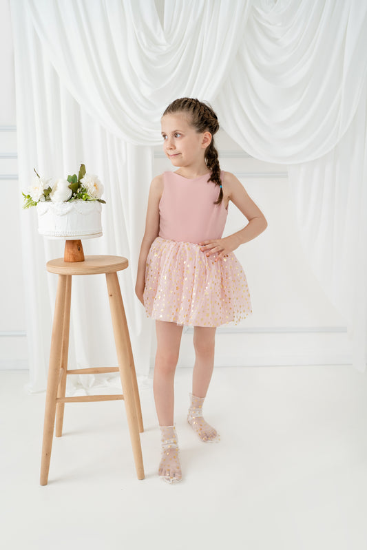 Blush tutu balerina dress with star
