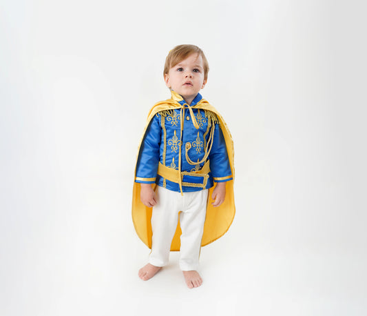 Royal Blue Baby Boys Prince Suit Baby Girl Dress