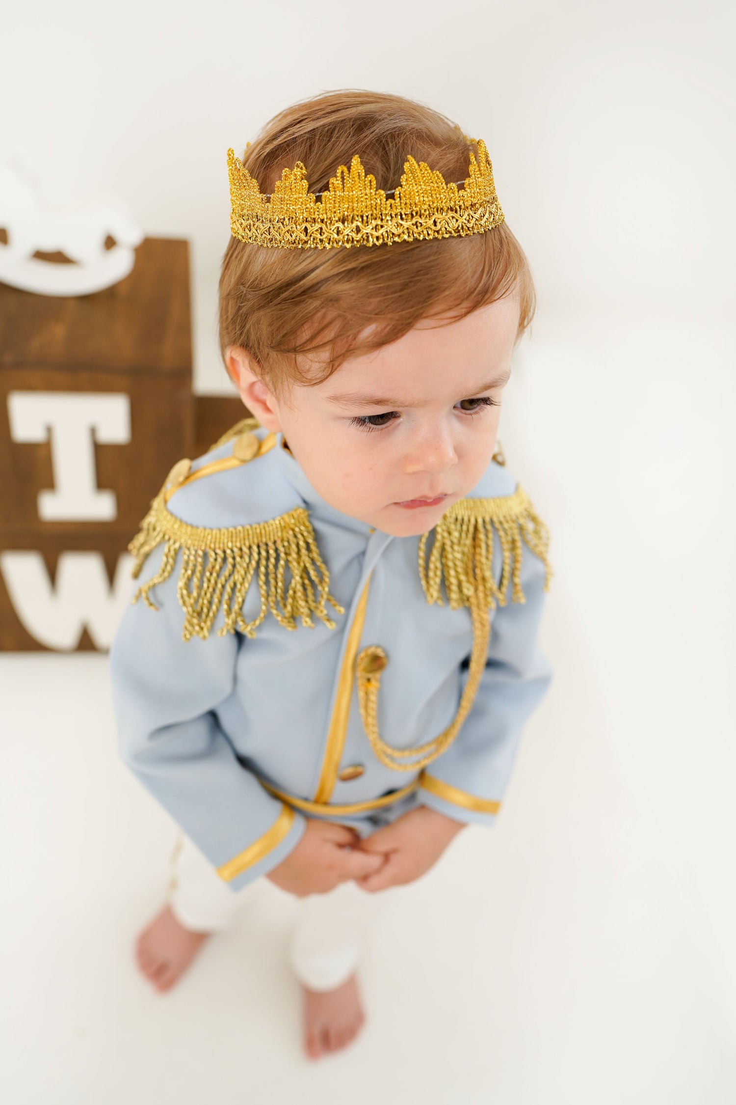Baby Blue Baby Boys Prince Suit Baby Girl Dress