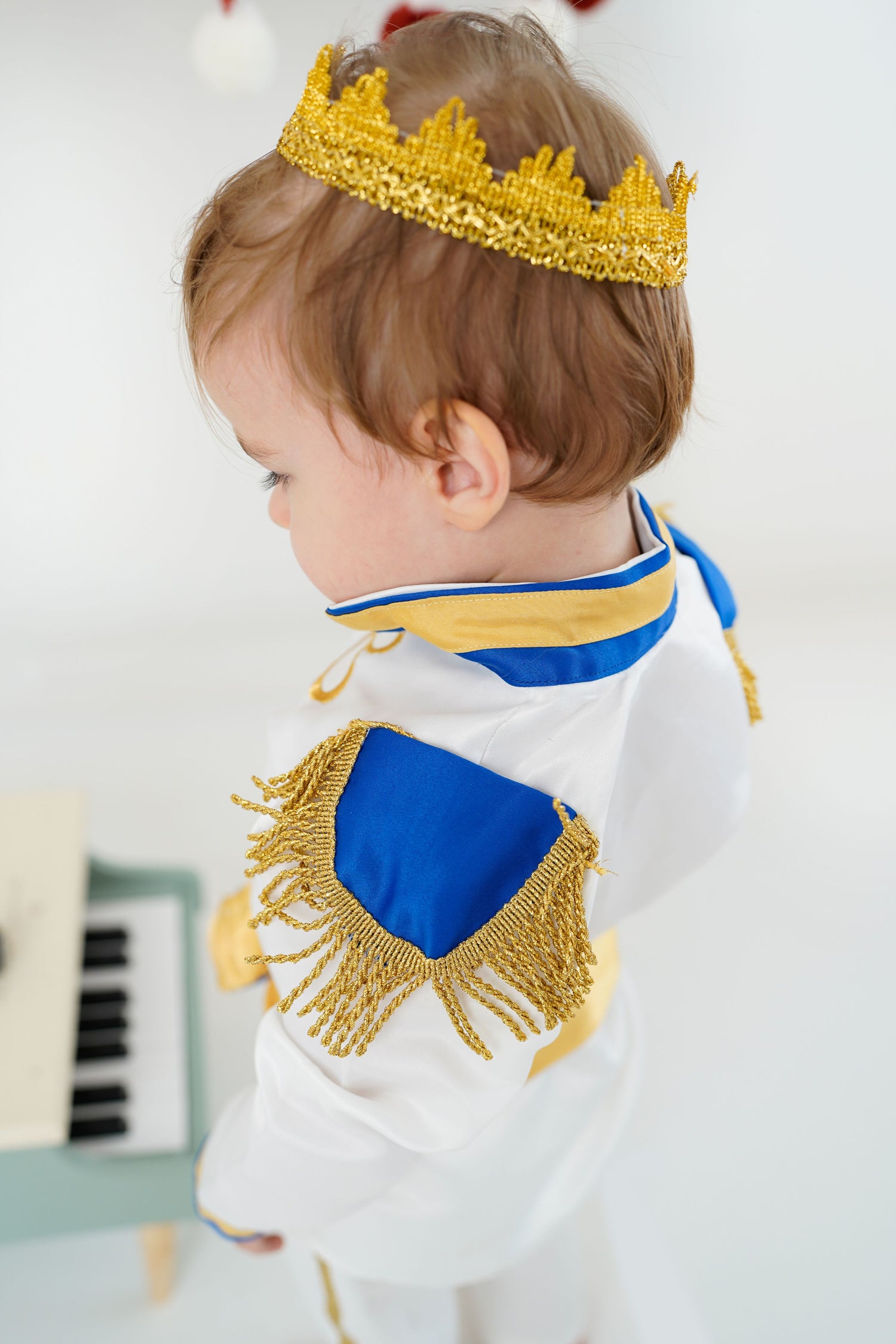 White Baby Boys Prince Royal Suit Baby Girl Dress