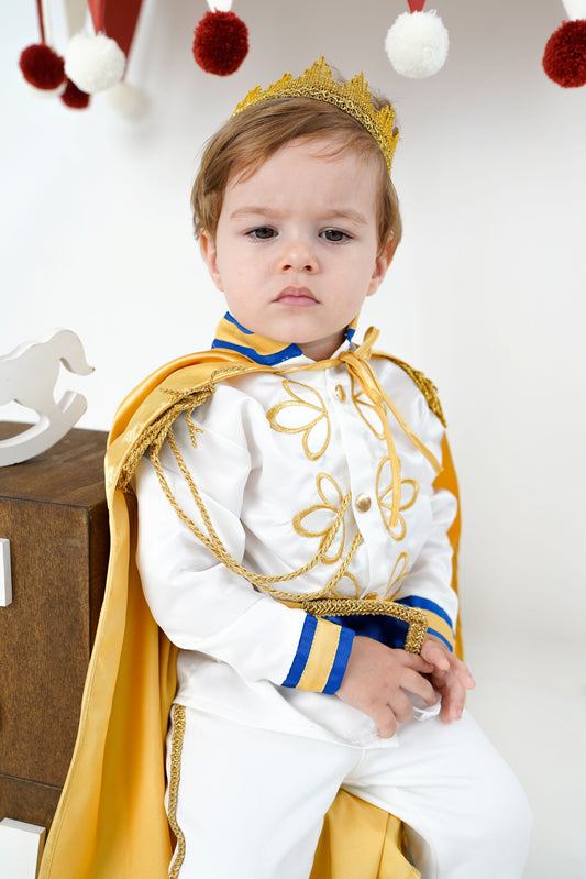 White Baby Boys Prince Royal Suit