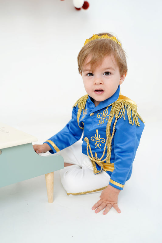Royal Blue Baby Boys Prince Suit