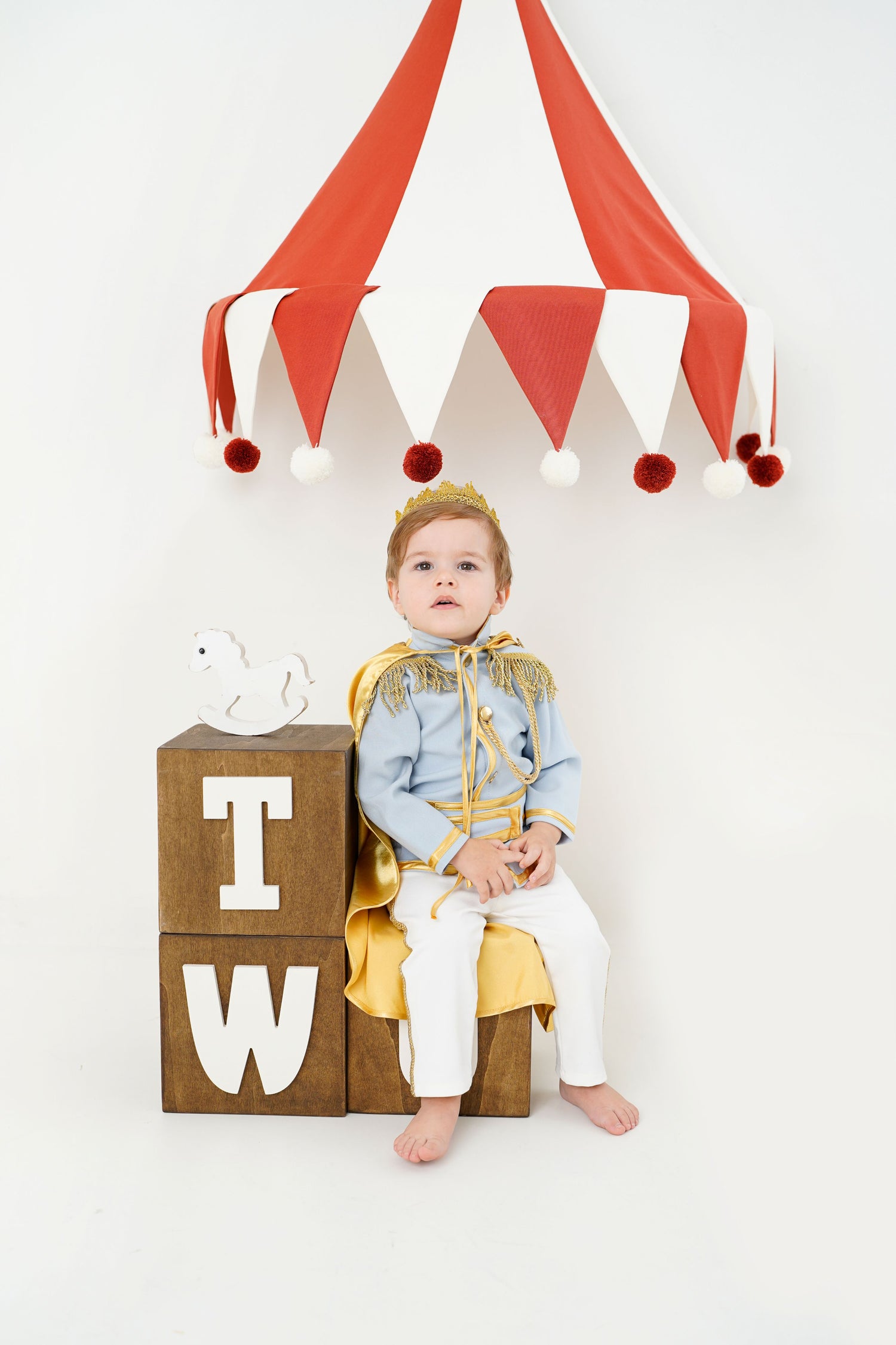 Baby Blue Baby Boys Prince Suit Baby Girl Dress