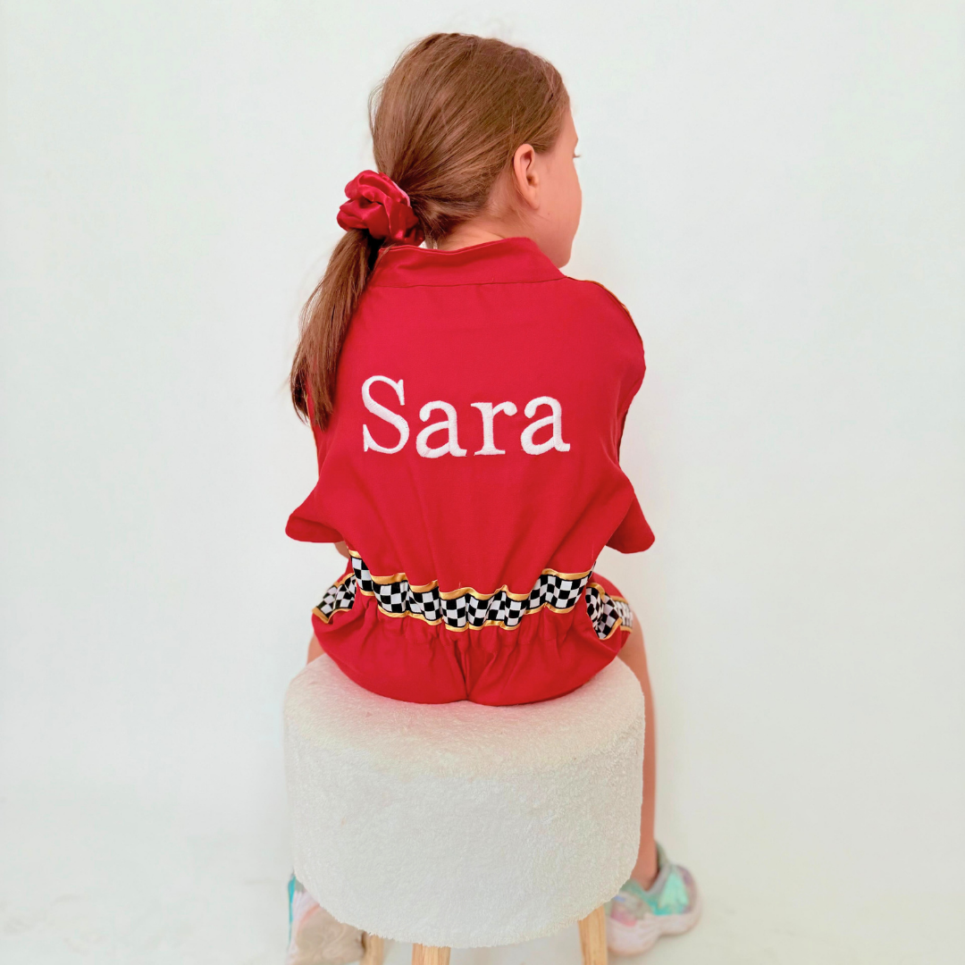 Race F1 costume toddler Baby Girl Dress for Special Occasion