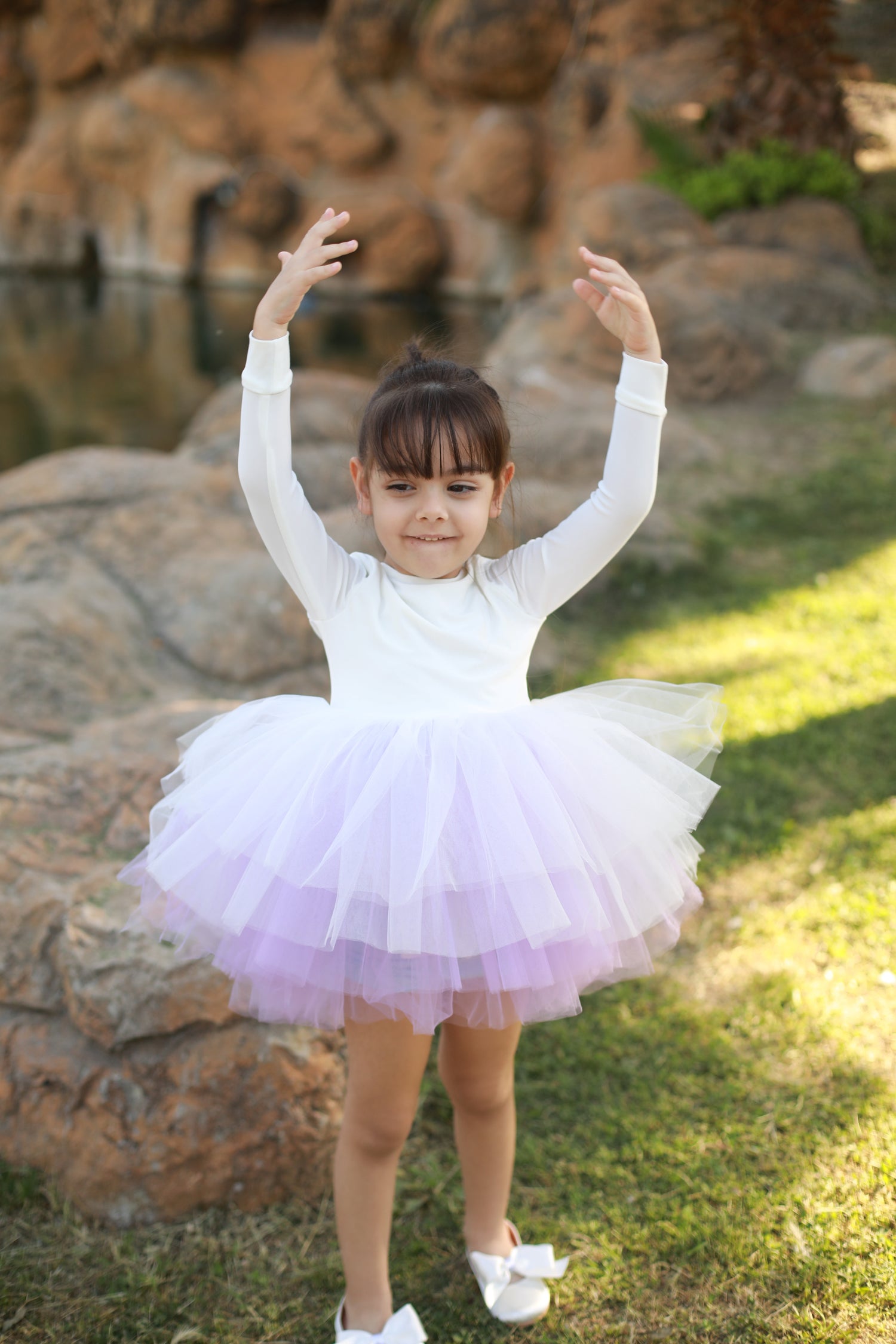 Professional Ballerina Costume | Tutu White Lilac