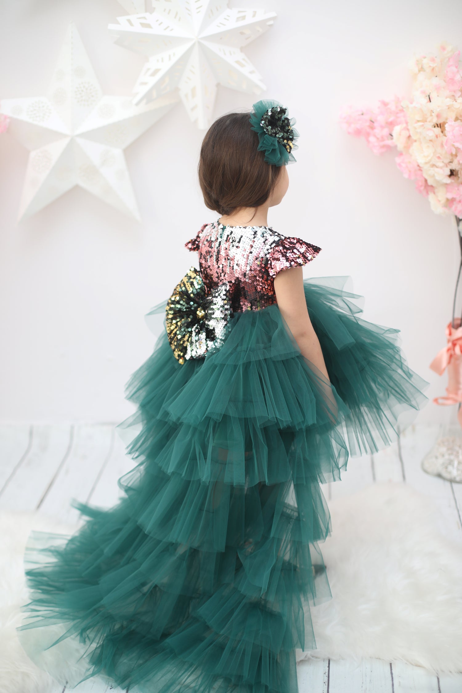 Green Ruffle Dress | Kids Ruffle Dress | MyBabyByMerry MyBabyByMerry Green Ruffle Dress | Kids Ruffle Dress | MyBabyByMerry MyBabyByMerry