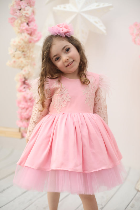 Pink baby girl dress