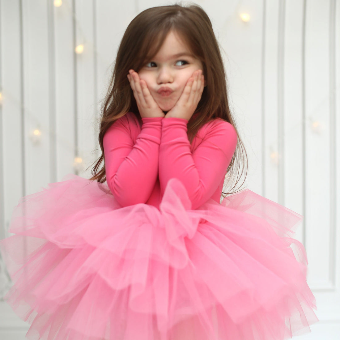 tutu dresses for ladies Brainy Ballerina Layered Dress White / 7Y/8Y Size and Fit Elastic enclosed at waist and stretchy cotton bodice for ease to wear over the years Ballerina Toddler Tutu | Tutu