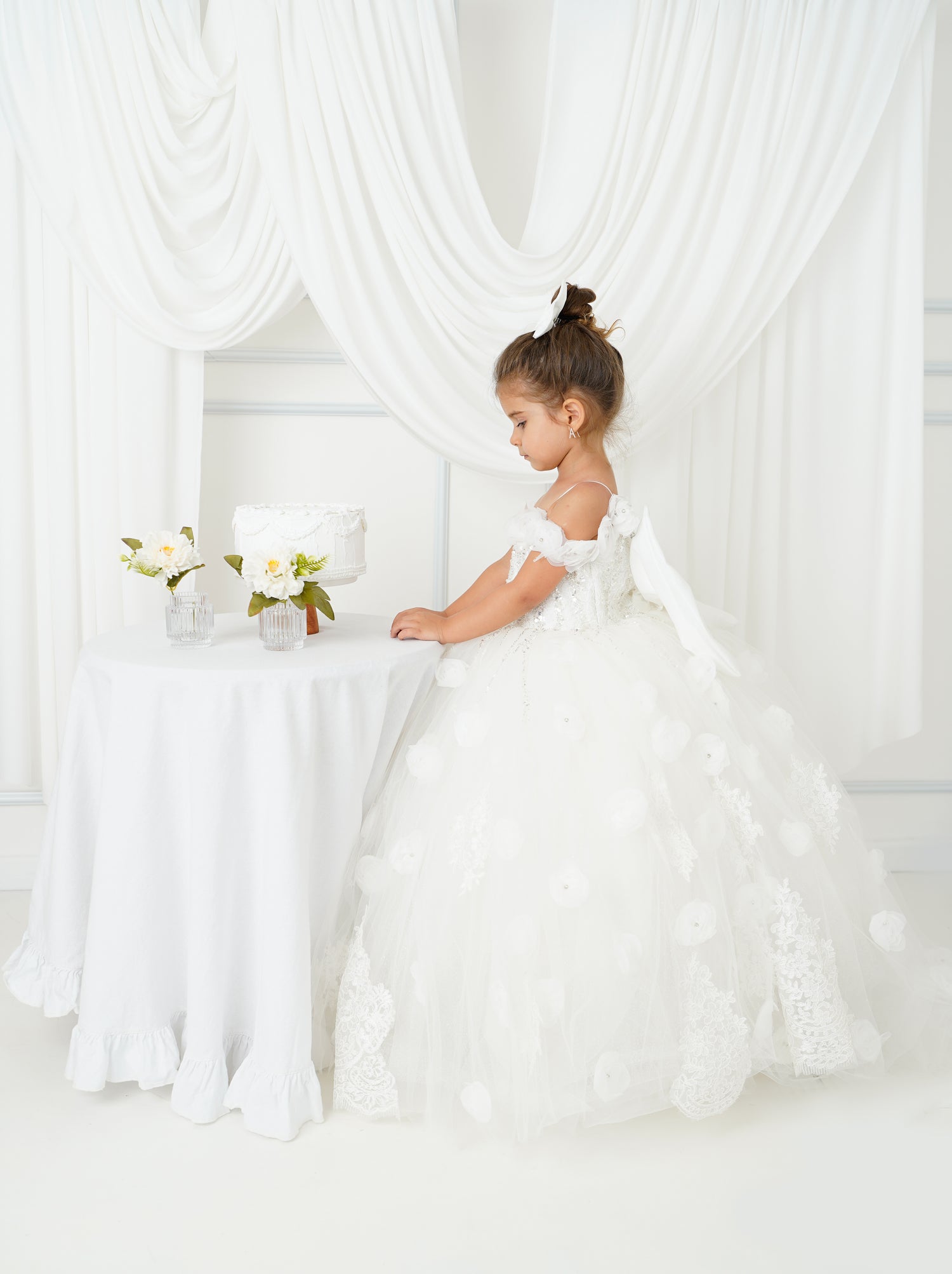 White quinceanera girl dress Baby Girl Dress