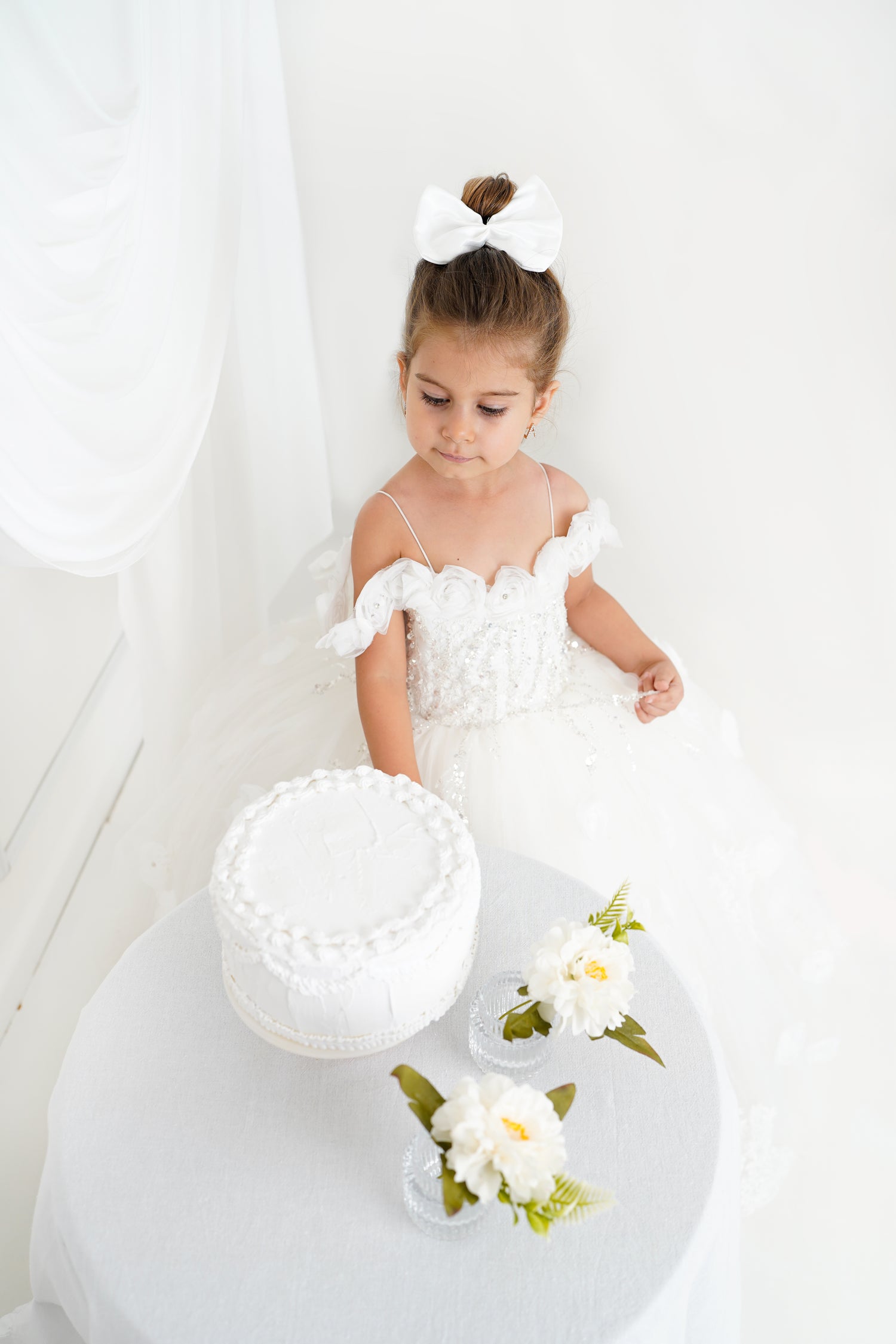 White quinceanera girl dress Baby Girl Dress