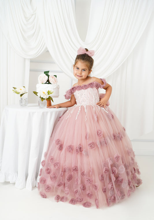 Quinceanera Dress Blush Rose Baby Girl Dress