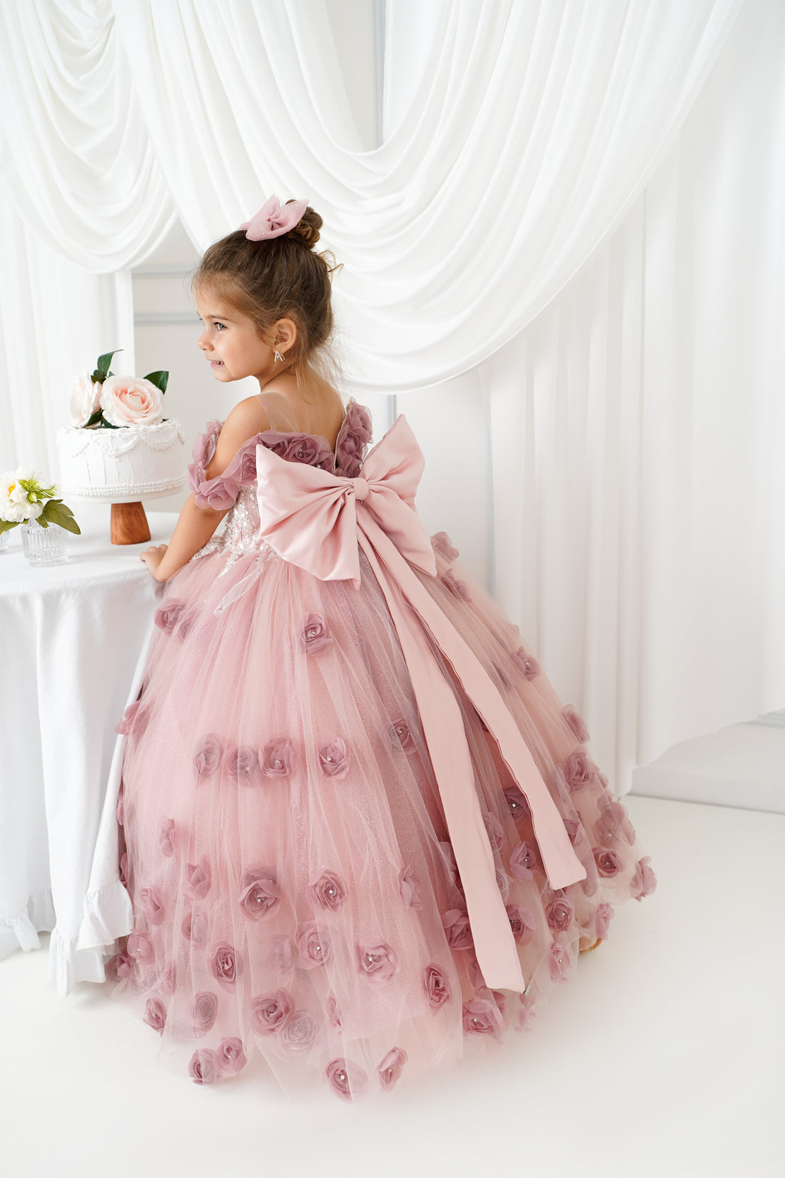 Quinceanera Dress Blush Rose Baby Girl Dress for Special Occasion