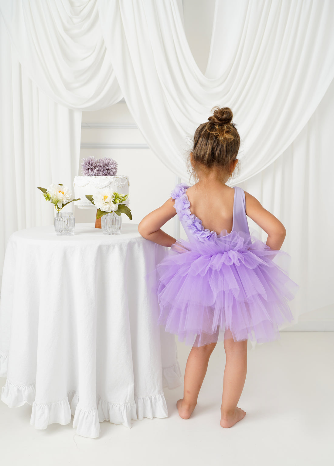 Ballerina tutu lilac Baby Girl Dress for Special Occasion