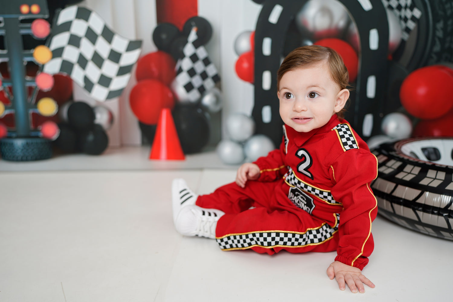 Baby boy racer personalized suit, hotwheels baby outfit Baby Girl Dress