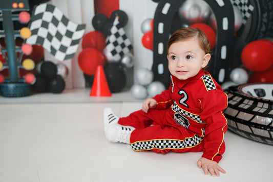 Baby boy racer personalized suit, hotwheels baby outfit