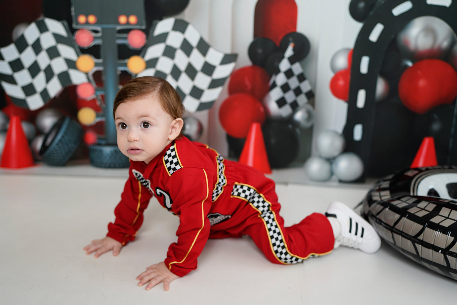Baby boy racer personalized suit, hotwheels baby outfit Baby Girl Dress
