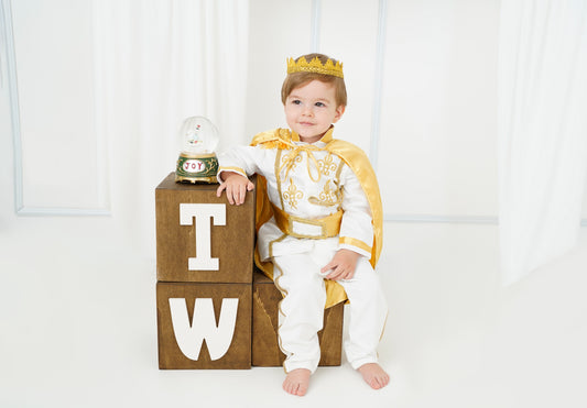 White Baby Boys Prince Suit Baby Girl Dress