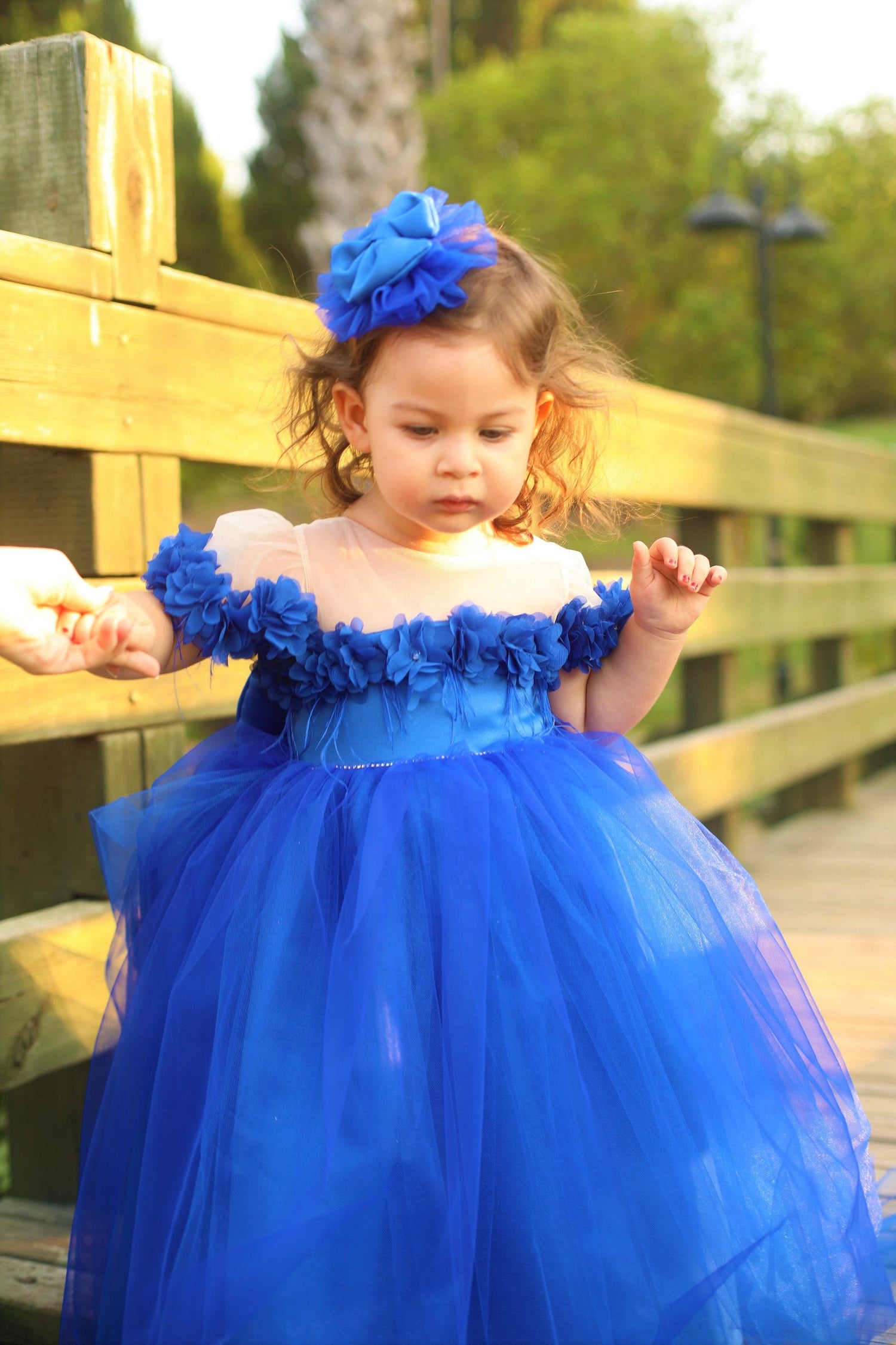 Rebecca girl dress royal blue 3-6 months Rebecca girl dress royal blue 3-6 months