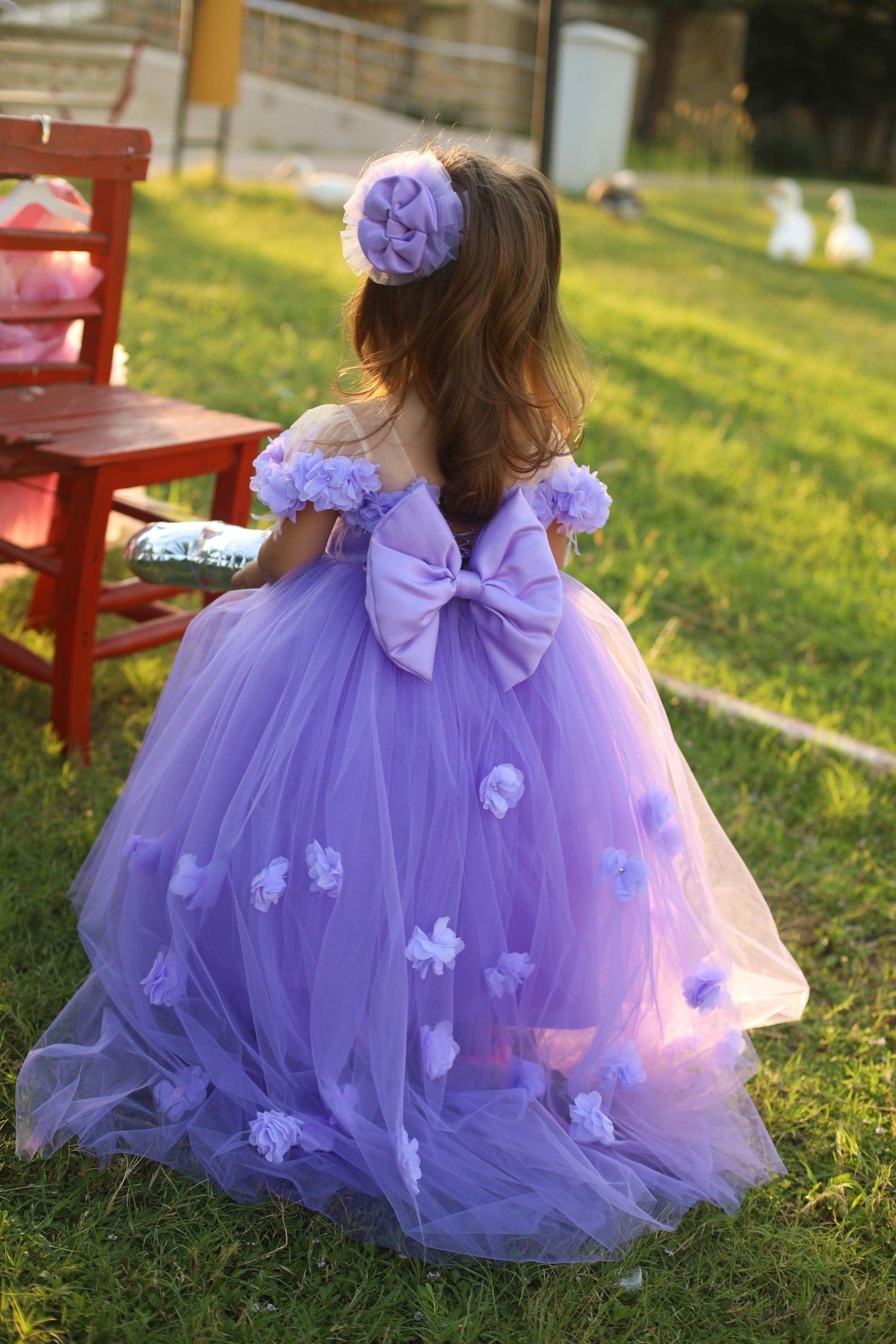 Rebecca Flower Girl Dress Lilac