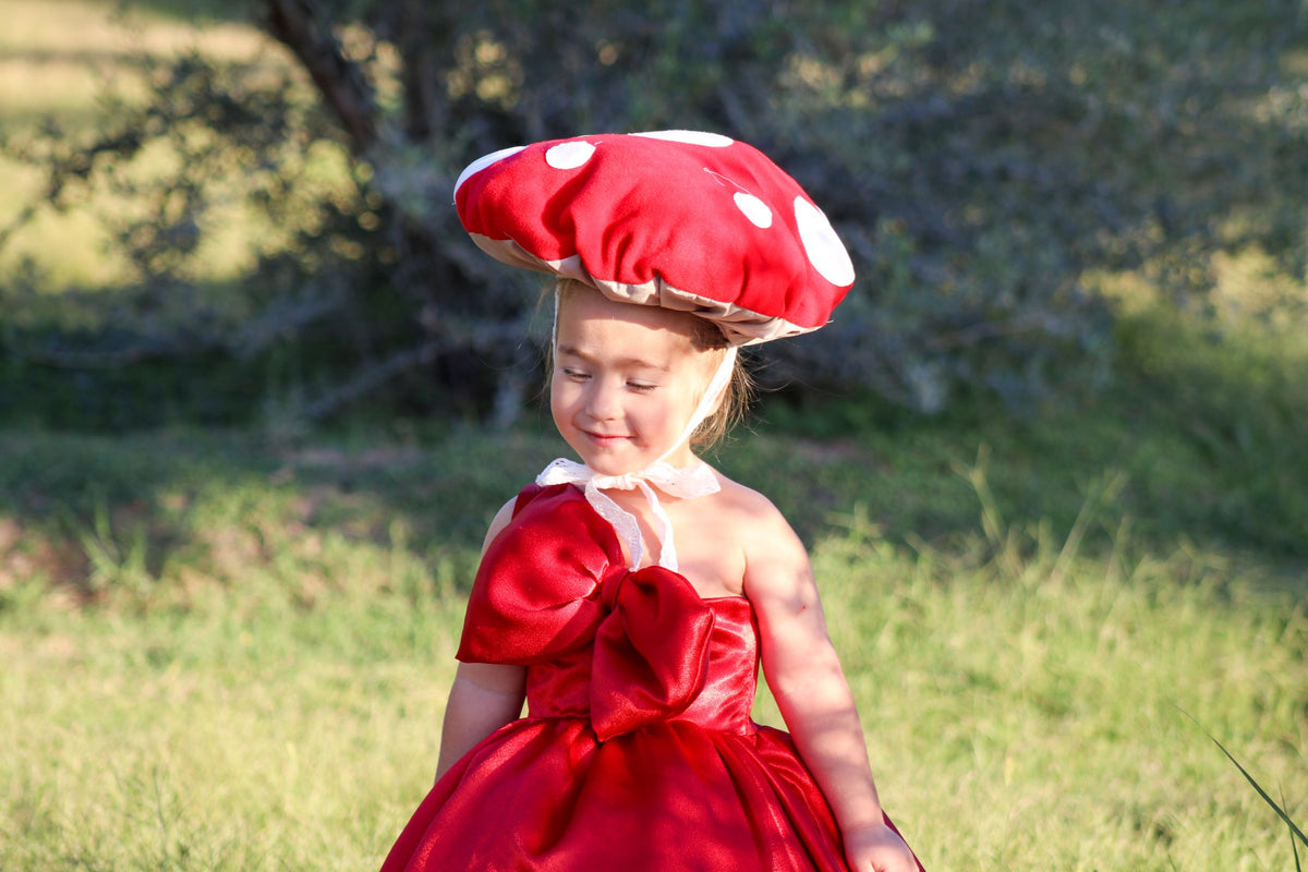 Festive Holly Big Bow Satin Dress for Christmas Celebration