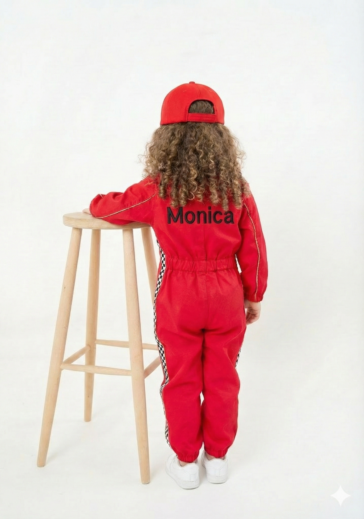 Kids Racing Jumpsuit Costume with Cap and Medal – Go Kart Driver Outfit for Boys and Girls – Birthday Photoshoot Outfit – Halloween Racer Costume Baby Girl Dress