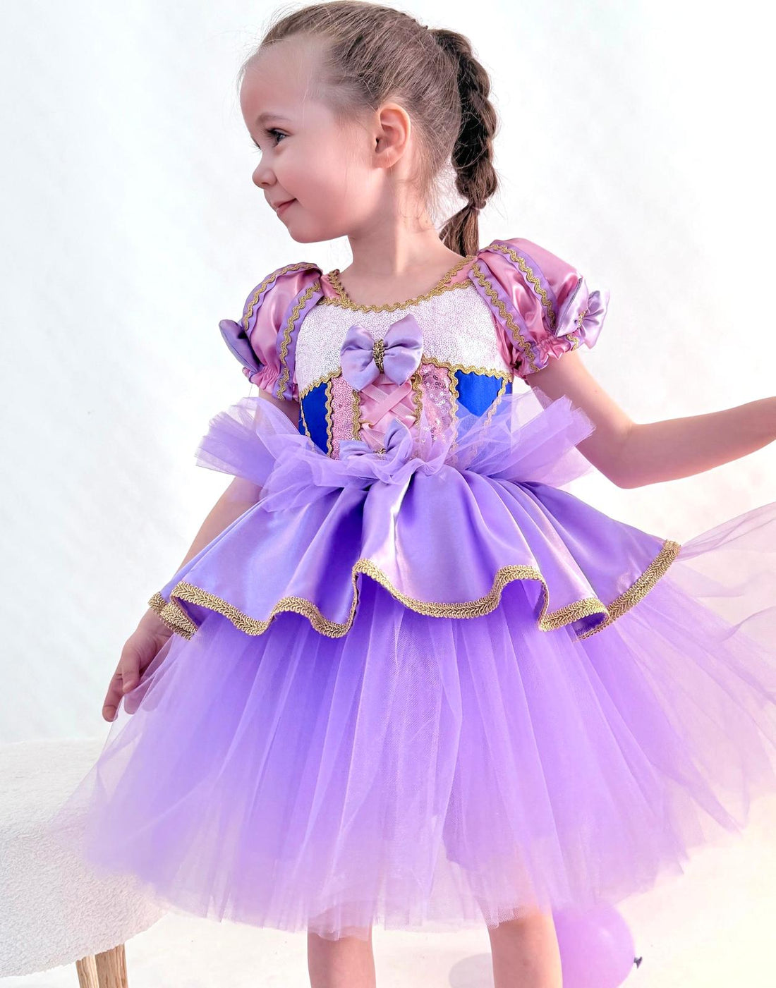 Princess Rapunzel baby costume Baby Girl Dress for Special Occasion