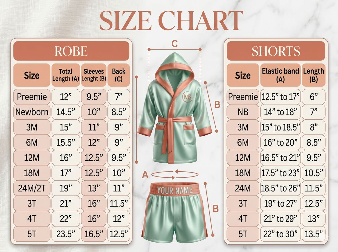 Personalized Kids Boxing Robe Set - Custom Toddler Fighter Outfit Baby Girl Dress for Special Occasion