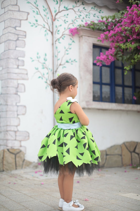 Pebbles Flintstones Green Tutu Dress Green