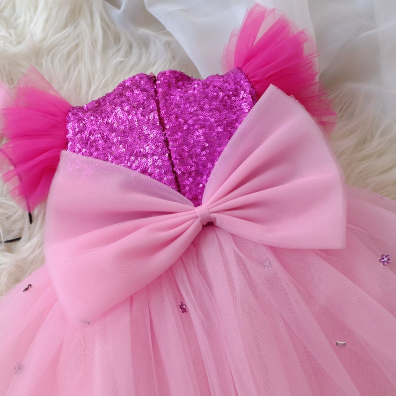 pink barbie inspired dress Barbie Inspired Dress for Girls/barbie Inspired Costume for Babies