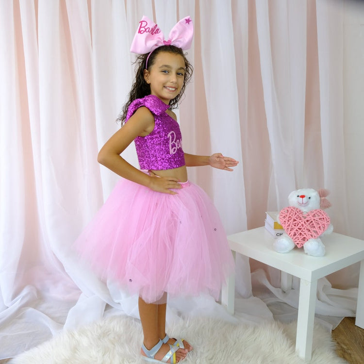 Barbie Inspired Dress Hot Pink