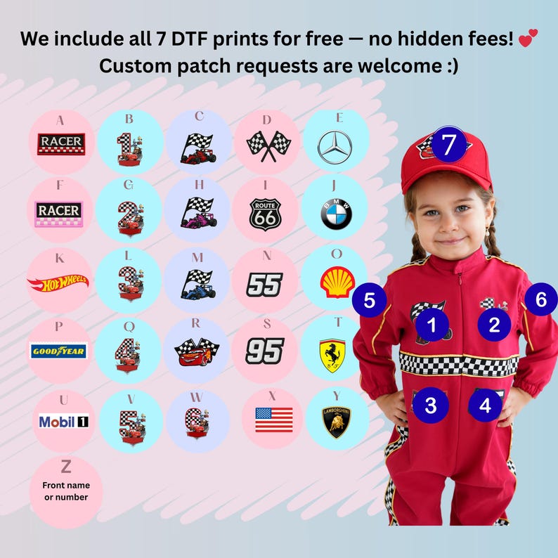 Kids Race Car Costume - Black Short Sleeve Racing Jumpsuit Baby Girl Dress for Special Occasion