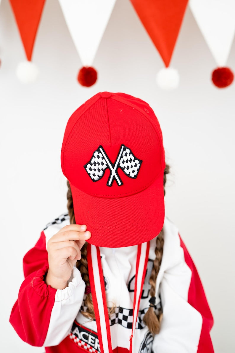Kids Race Car Costume - Red - White Long Sleeve Racing Jumpsuit Baby Girl Dress for Special Occasion
