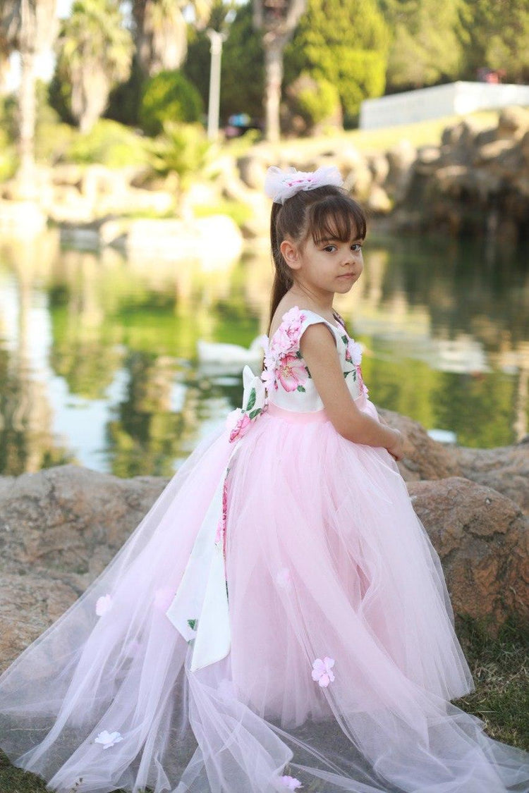 Sara 3d flower girl dress