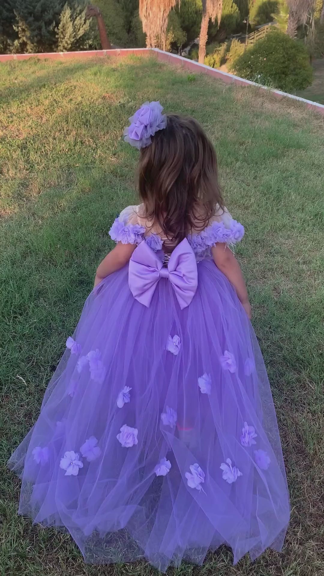 Rebecca Flower Girl Dress Lilac