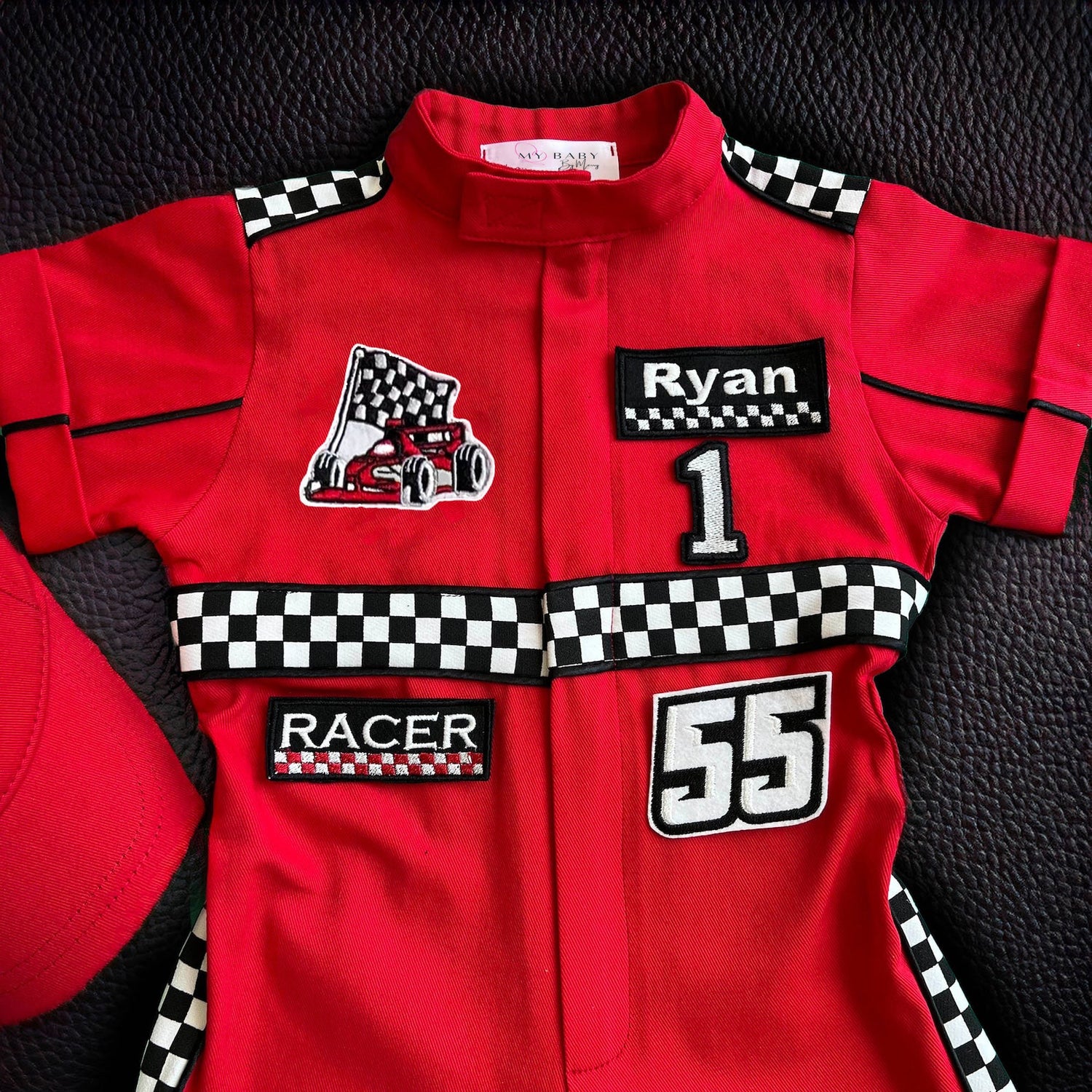 Race F1 costume toddler Short sleeve Shorts jumpsuit Baby Girl Dress