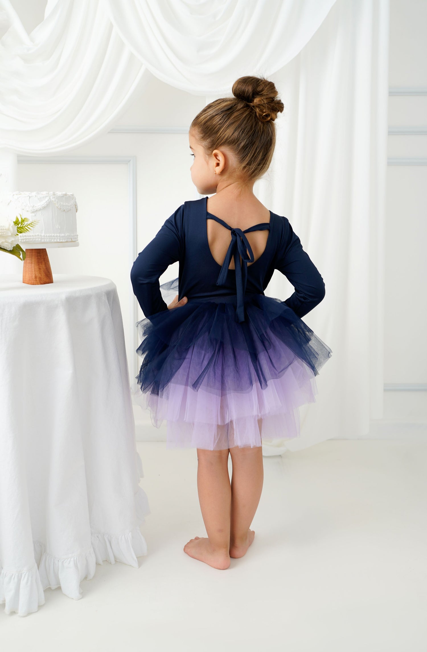 Ballerina tutu navy blue Baby Girl Dress