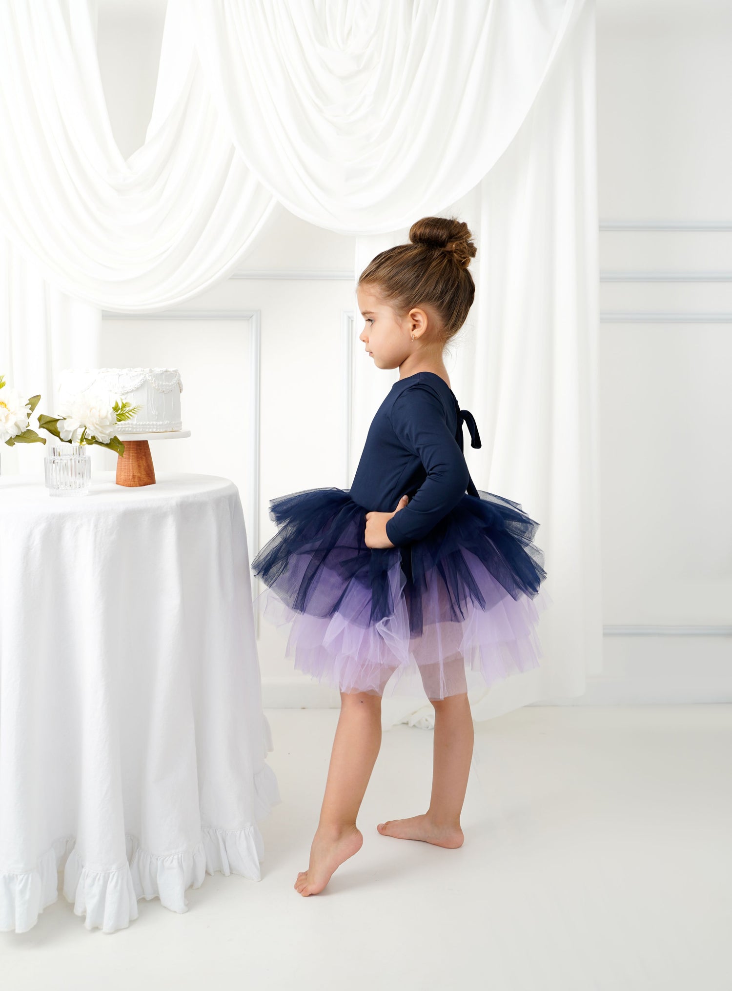 Ballerina tutu navy blue Baby Girl Dress
