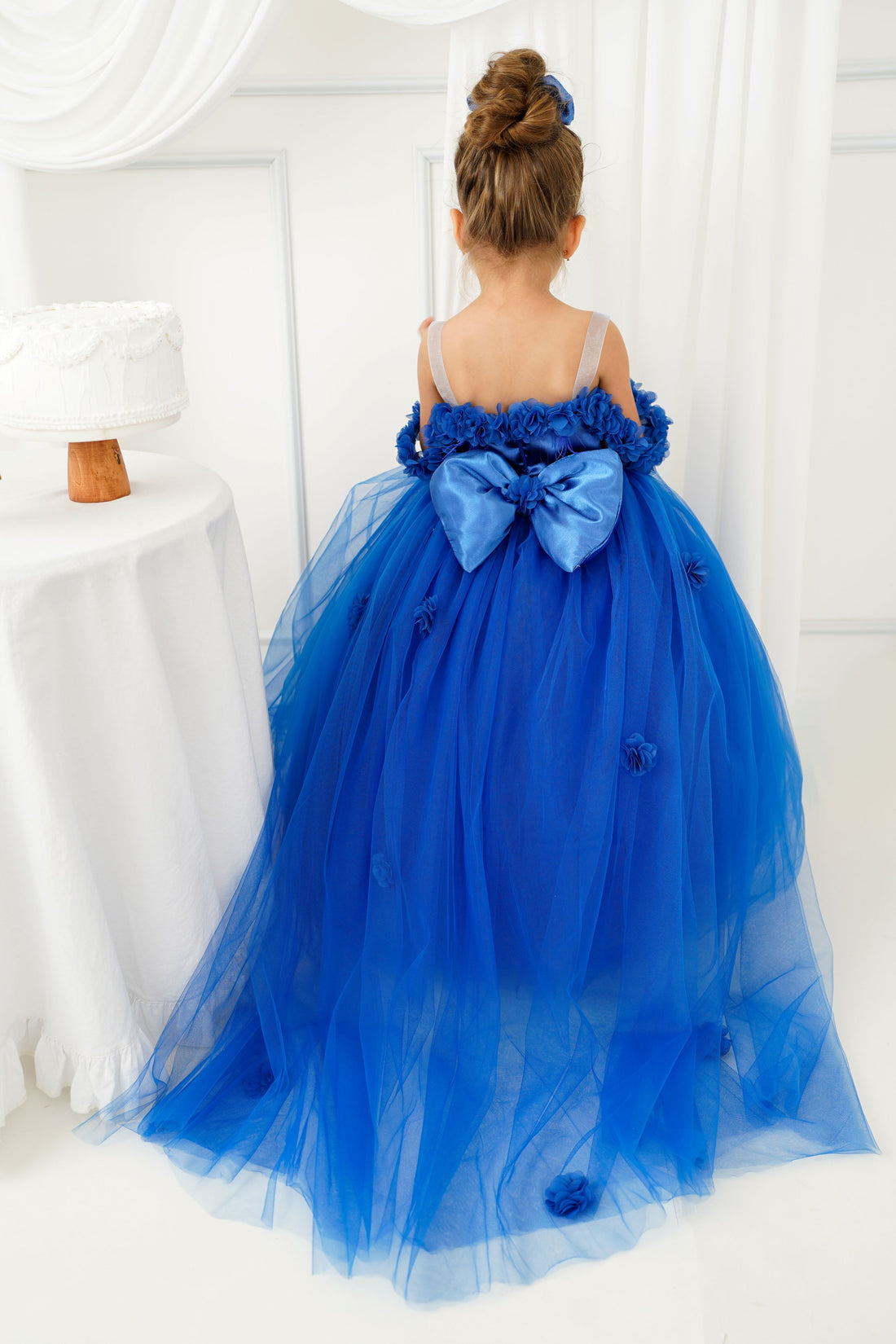 Rebecca girl dress royal blue Baby Girl Dress for Special Occasion