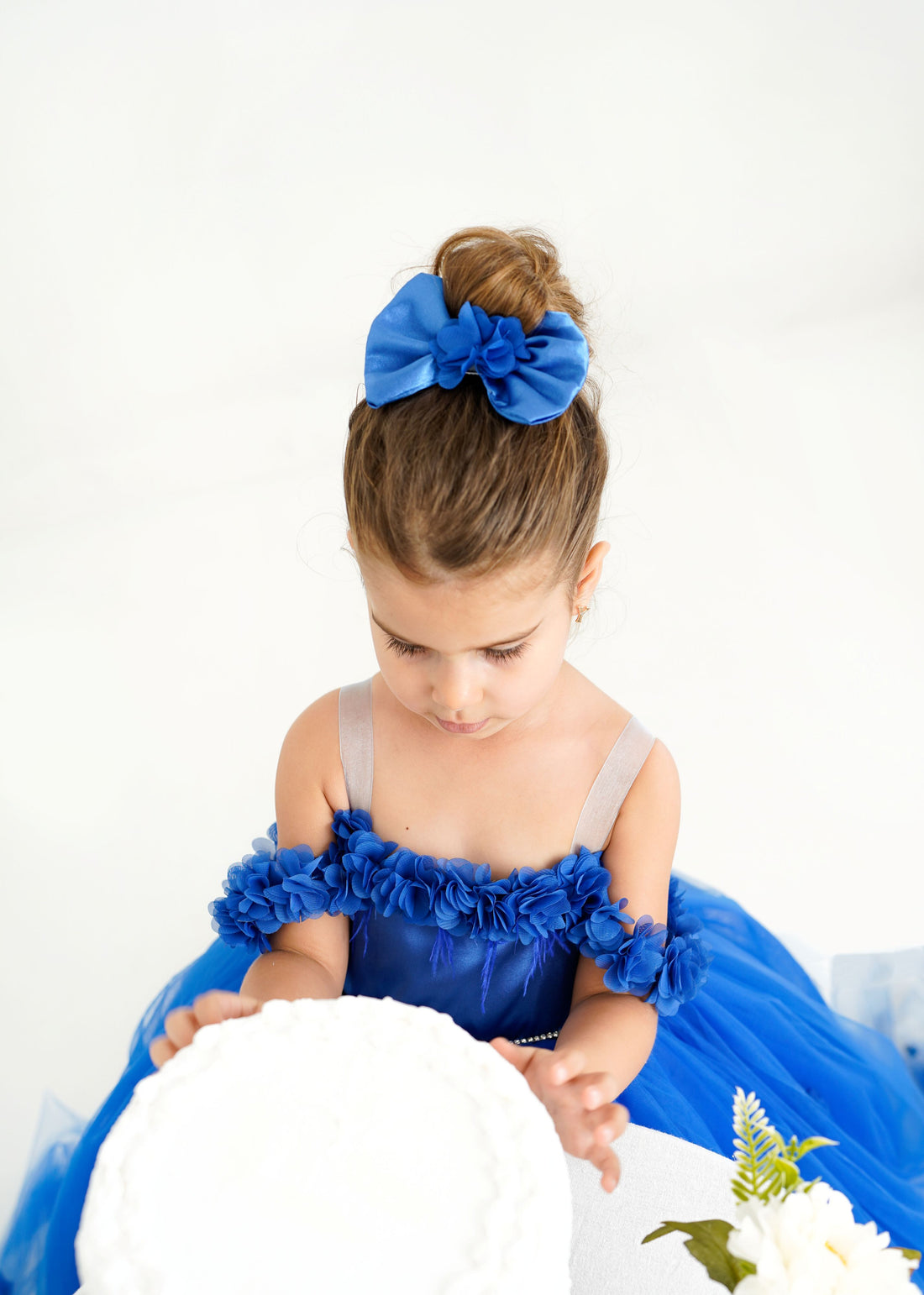 Rebecca girl dress royal blue Baby Girl Dress for Special Occasion